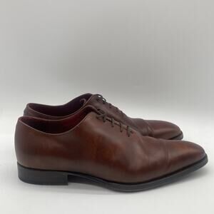 Mens Size 10 Cobbler Union Miquel V Brown Museum Cognac Leather Oxford Shoes